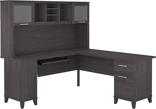 Bush Somerset 72-Inch L-Shaped Desk with Hutch