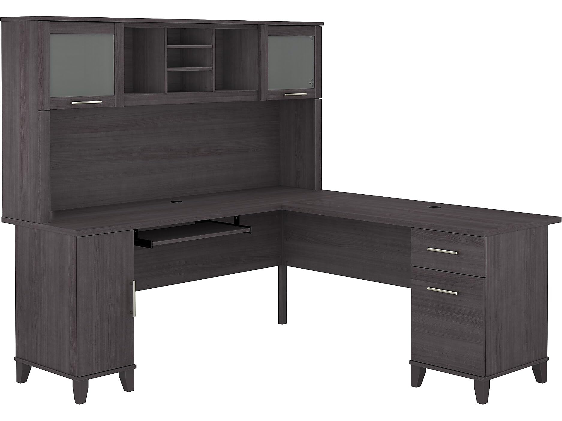 Bush Somerset 72-Inch L-Shaped Desk with Hutch