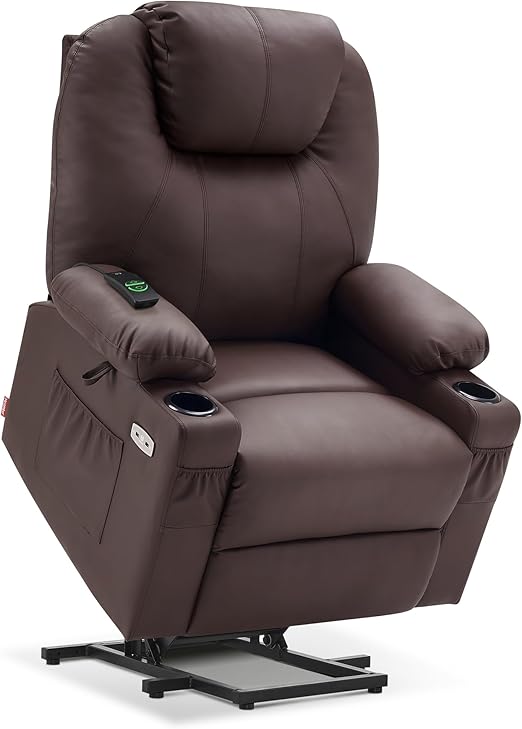 Large Power Lift Recliner Chair Sofa with Massage and Heat for Big and Tall Elderly People