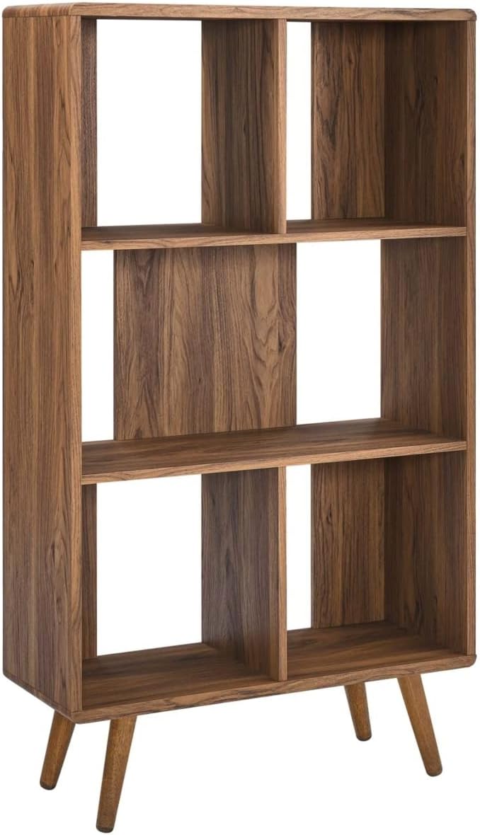 EEI-5743-WAL Transmit 31" Wood Bookcase, Walnut