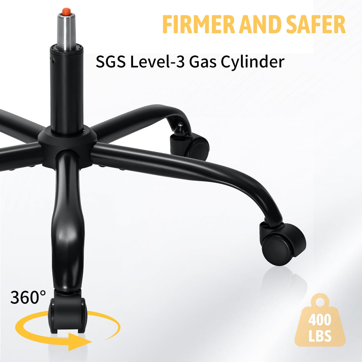 Ergonomic Office Chair with Footrest - Adjustable Headrest & Lumbar Support