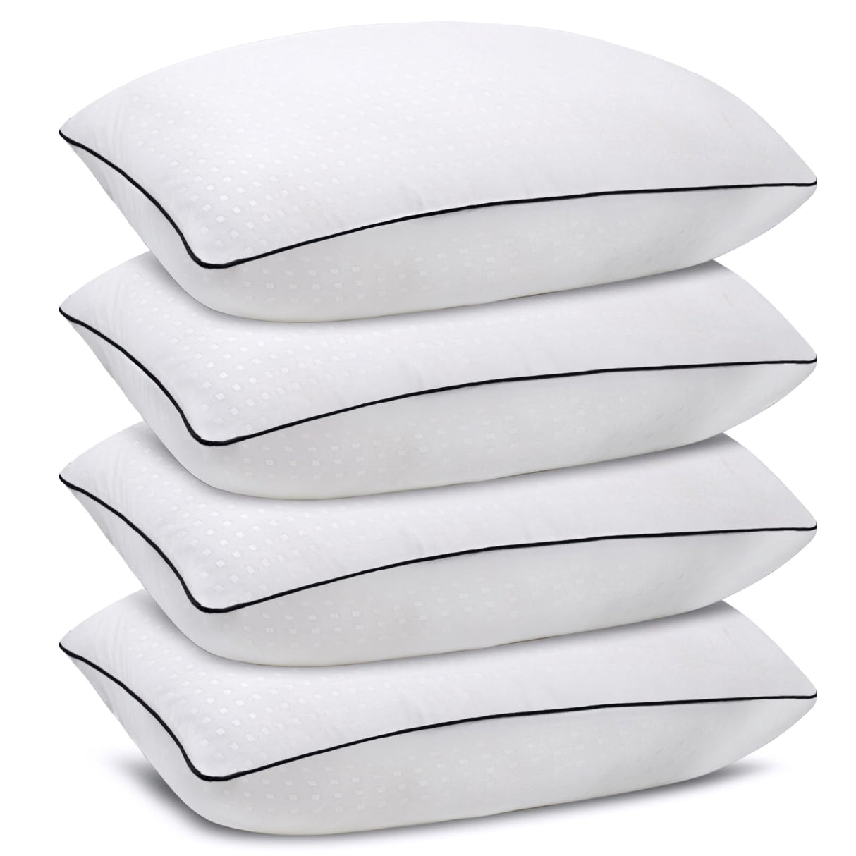 Higoom Standard Size Bed Pillows for Sleeping 4 Pack,Luxury Hotel Pillows,Comfortable