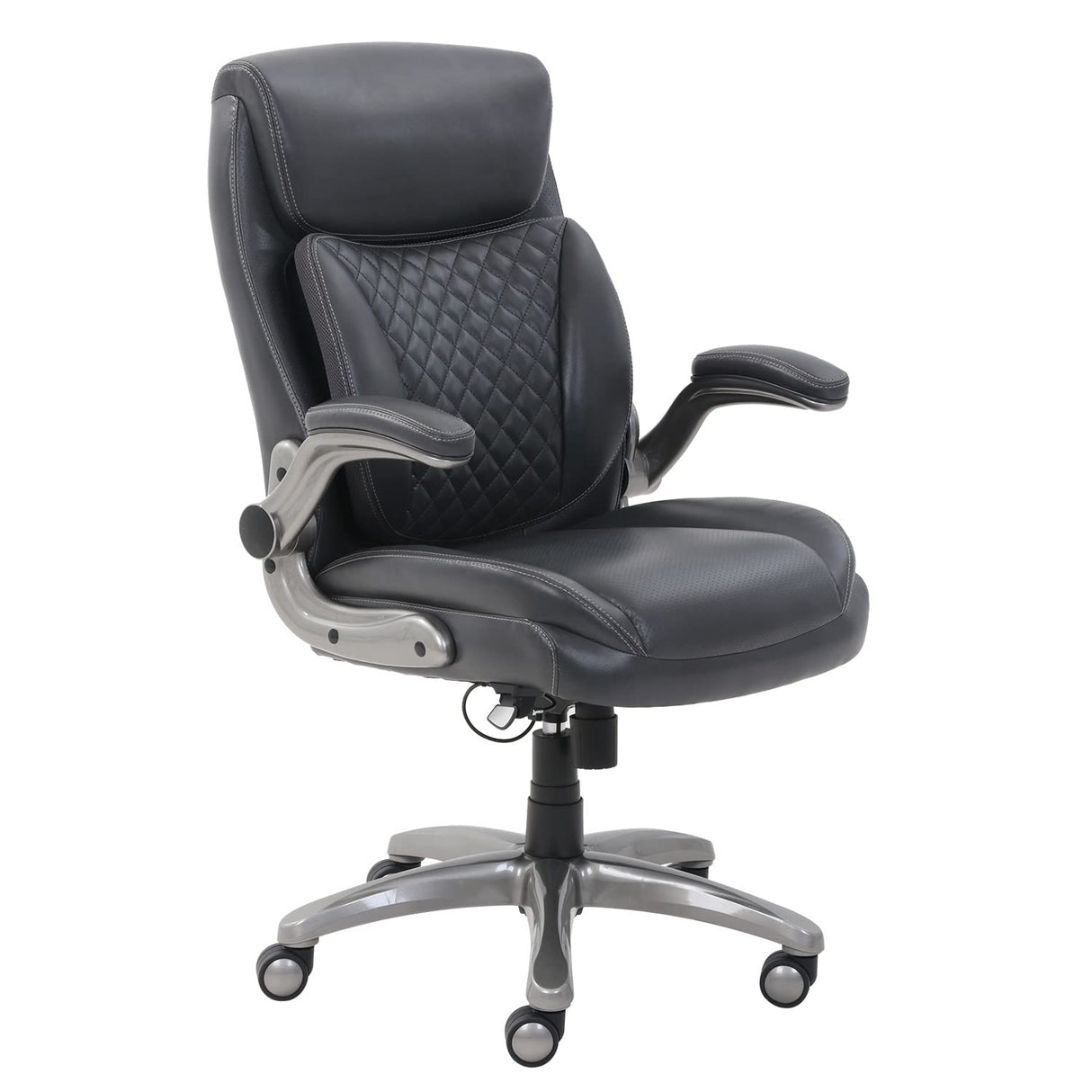 Ergonomic Executive Office Desk Chair with Flip-up Armrests, Adjustable Height, Tilt