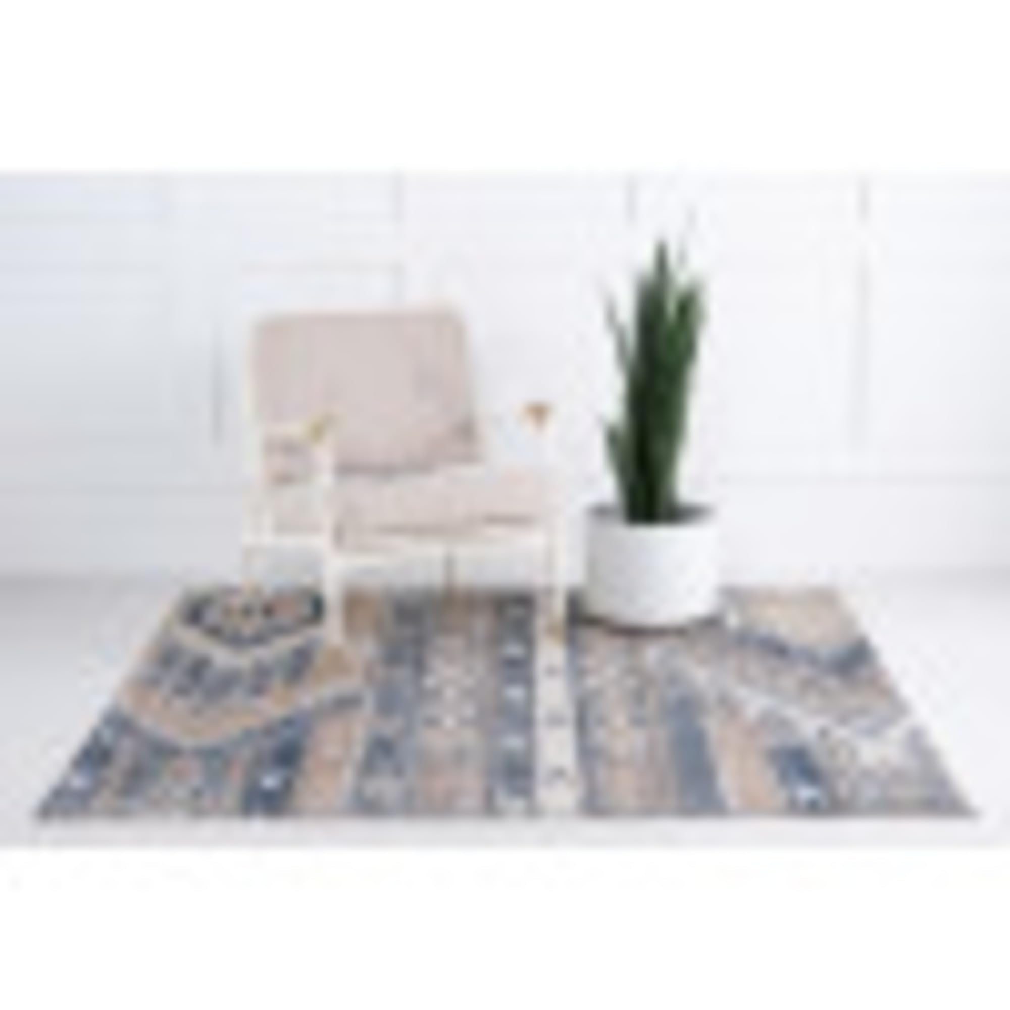Portland Collection Southwestern Inspired Striped Tone-on-Tone Area Rug