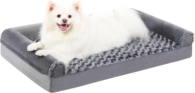 Orthopedic Dog Bed for Medium Large Dogs - Big Pet Sofa Bed with Removable