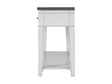 Del Mar Sofa Table, Antique White and Grey