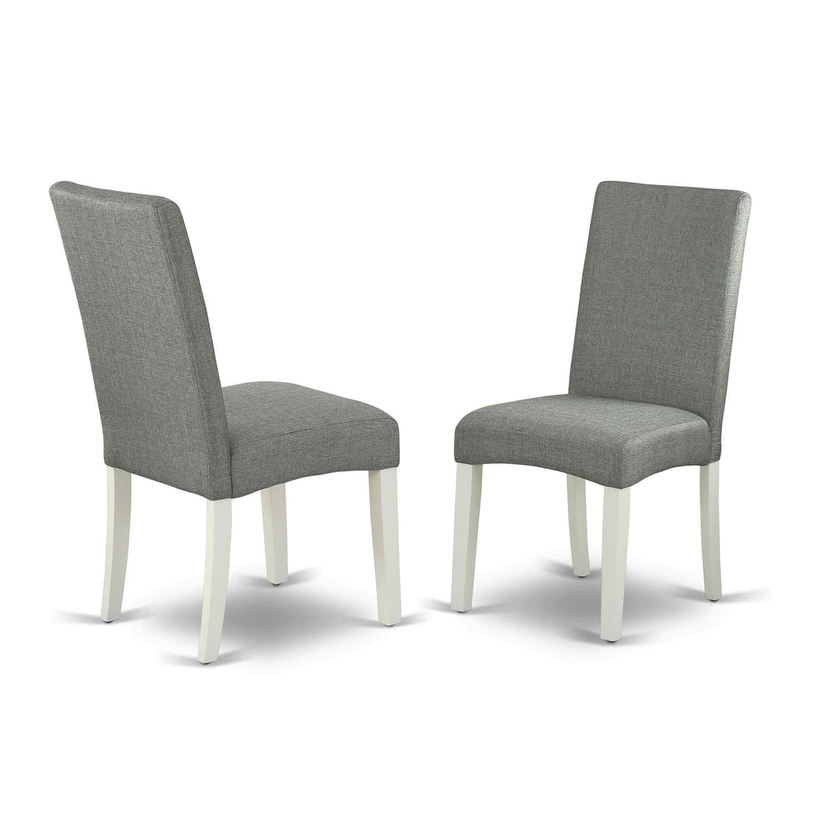 HLDR5-LWH-07 5 Piece Dinette Set for 4 Includes a Round Dining Room Table with Pedestal