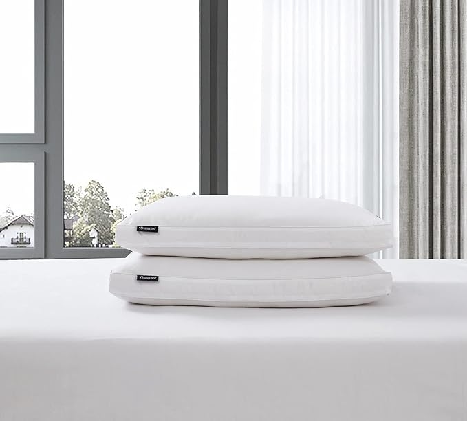 100% Cotton Hypoallergenic Medium Firm Bed Side Sleeper Pillow