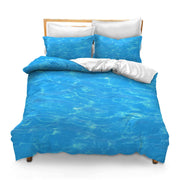 3PCS Comforter Cover Set with 2 Pillow Shams Lightweight King Water