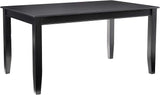 DUT-BLK-T Dudley Kitchen Table - a Rectangle Dining Table Top with Sturdy Legs