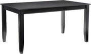 DUT-BLK-T Dudley Kitchen Table - a Rectangle Dining Table Top with Sturdy Legs