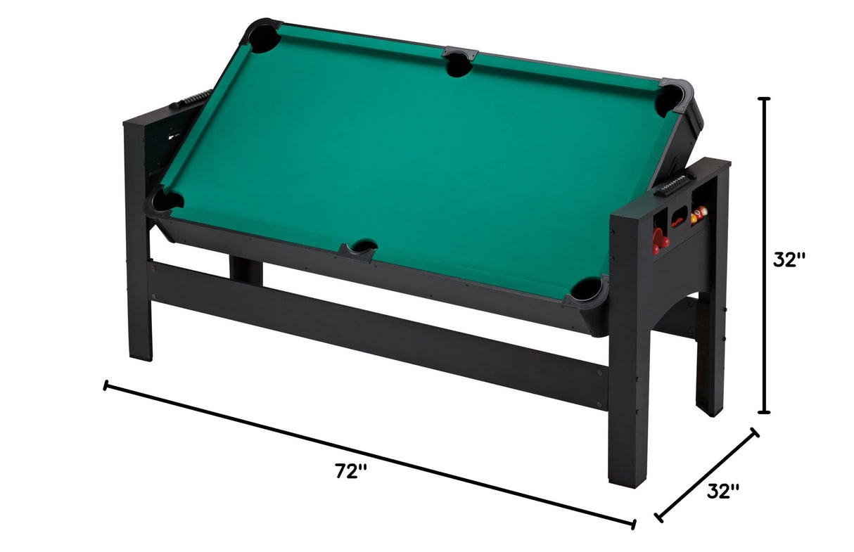 Original 3-in-1, 6-Foot Flip Game Table (Air Hockey, Billiards and Table Tennis)