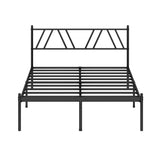 14-Inch Metal Platform Bed Frame with Headboard - Queen Size