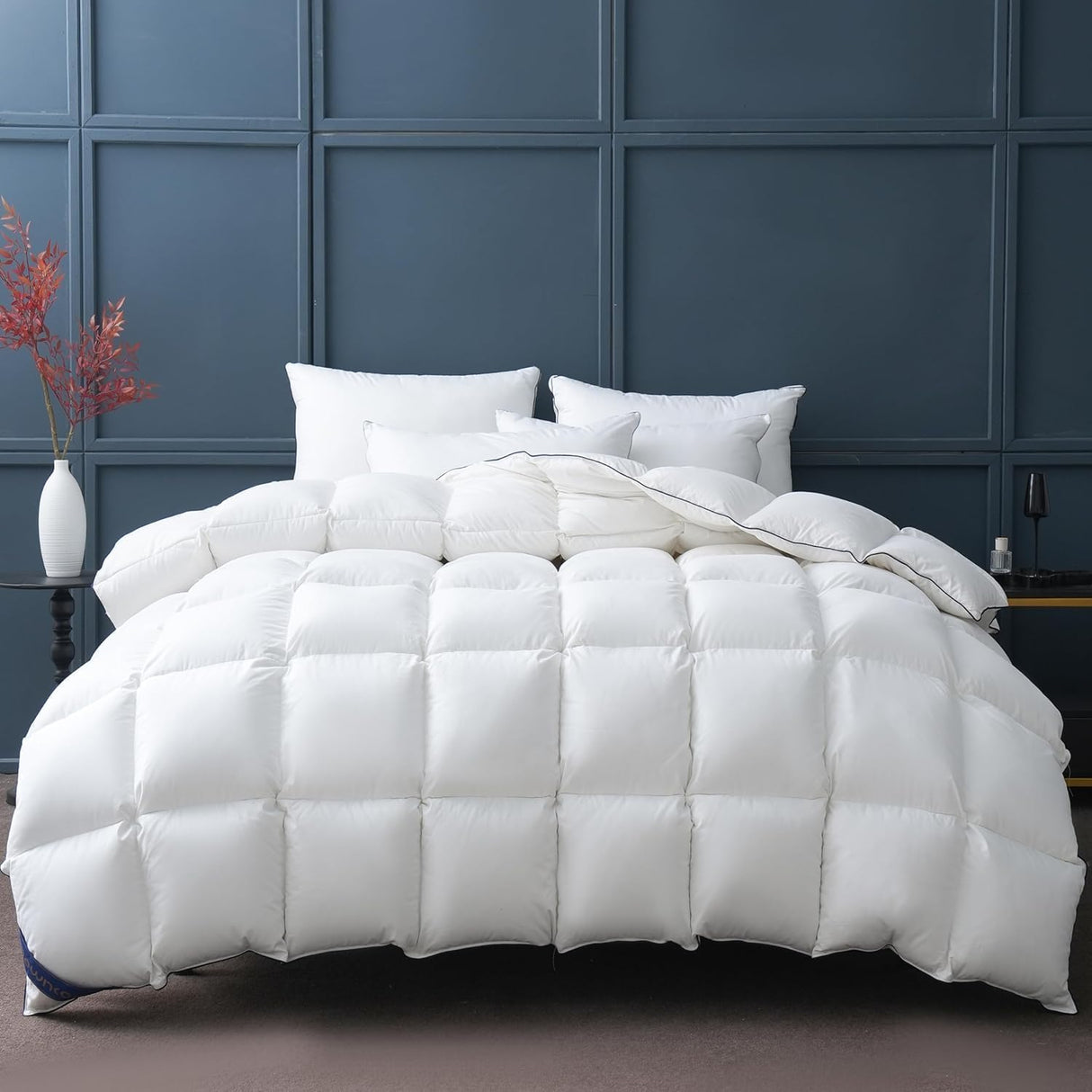 Feather Comforter California King, Down & Feather Fiber Bedding Comforters