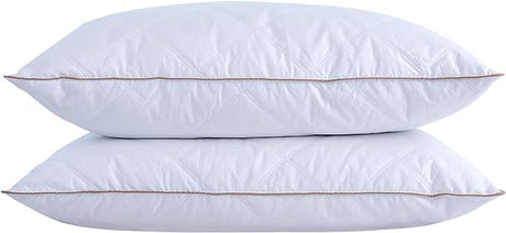 Goose Feathers and Down Pillow for Sleeping Gusseted Bed Hotel Collection Pillows