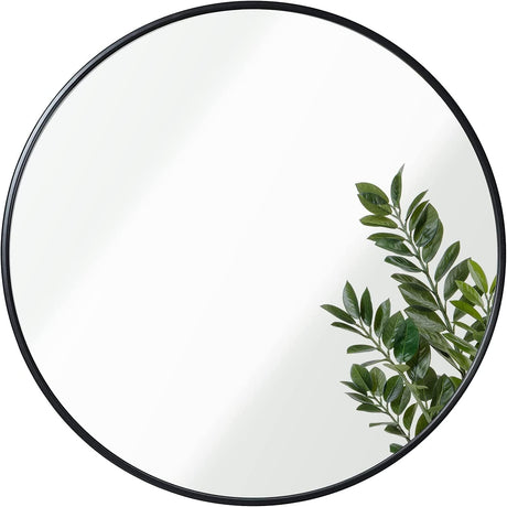 Gold Round Mirror for Wall 42 Inch Large Circle Mirror for Home Decor, Metal Frame