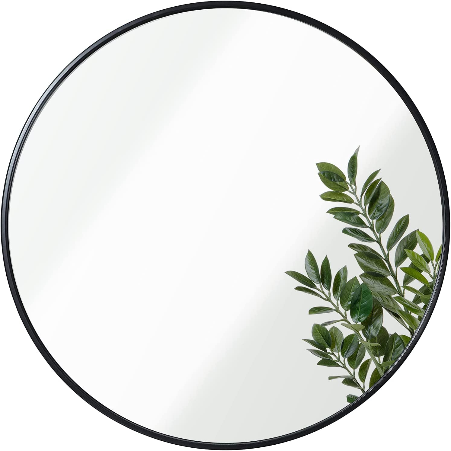 Gold Round Mirror for Wall 42 Inch Large Circle Mirror for Home Decor, Metal Frame