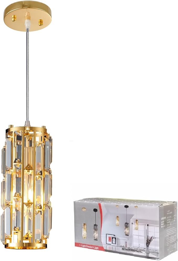 2 Pendant lamp Modern Pendant lamp, Mini Crystal Pendant lamp