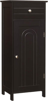 Bathroom Floor Cabinet, Wooden Side Storage Organizer