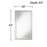 Helena Rectangular Vanity Decorative Accent Wall Mirror Modern Beveled Glass Bright