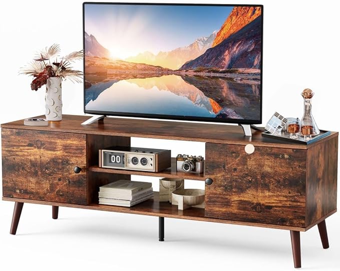 Living Room, Television Stands Entertainment Center Cabinet with Storage for TV up to 60 Inches,