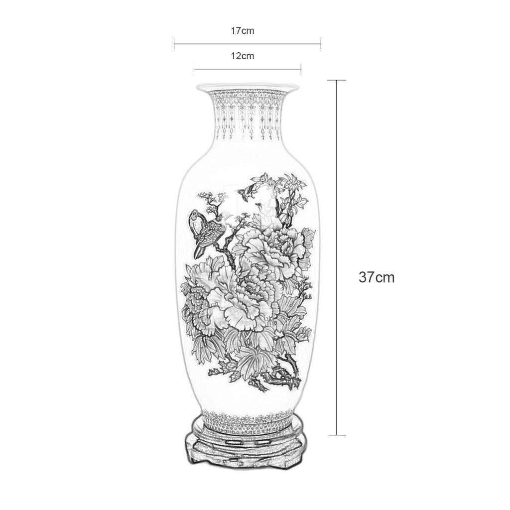 Ceramic Ornaments Living Room Decoration Flower Arrangement Dried Flowers Home )