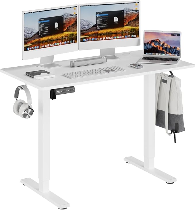 Height Adjustable Electric Standing Desk, 48 x 24 Inches Ergonomic Stand up Table