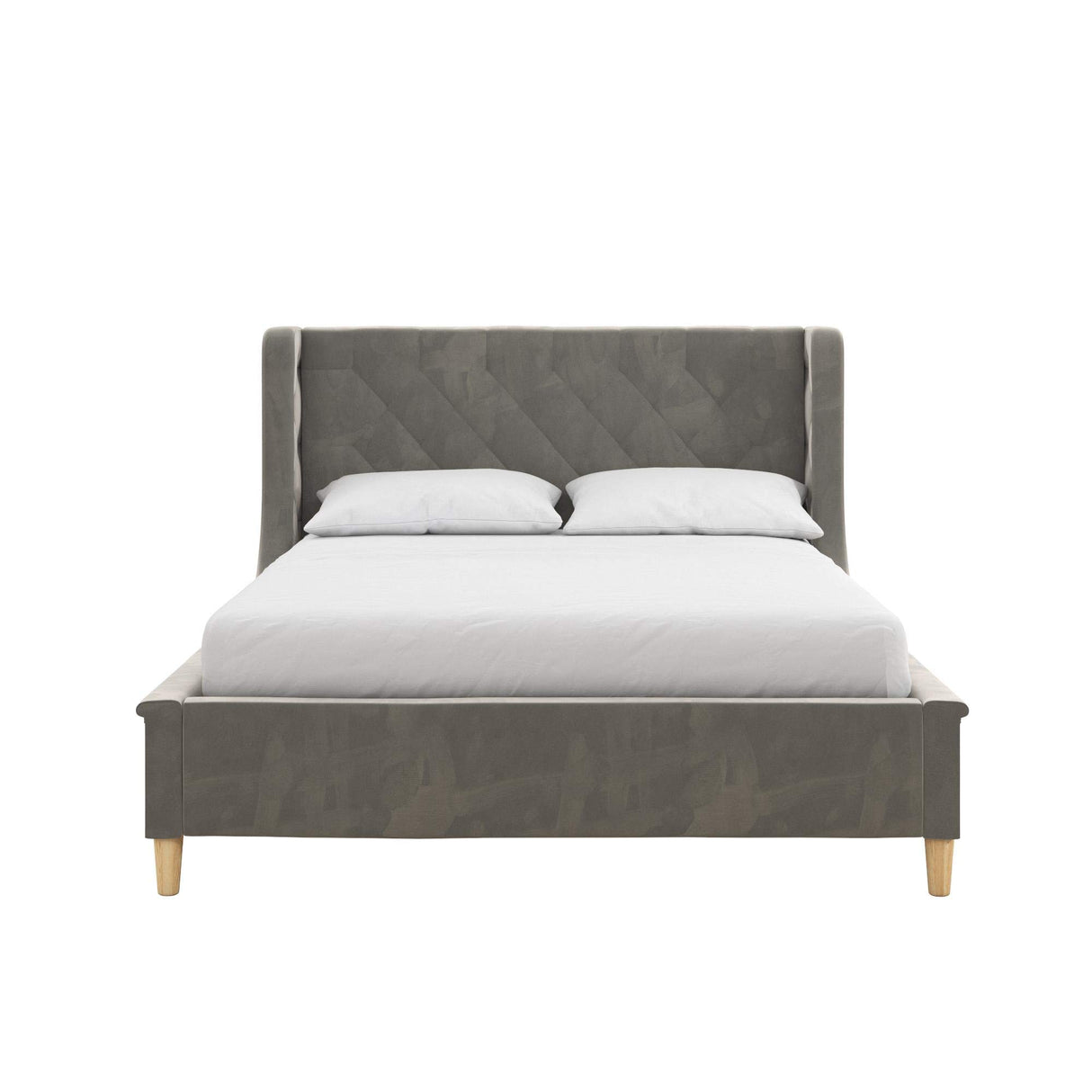Monarch Hill Ambrosia Gray Full Size Upholstered Bed,