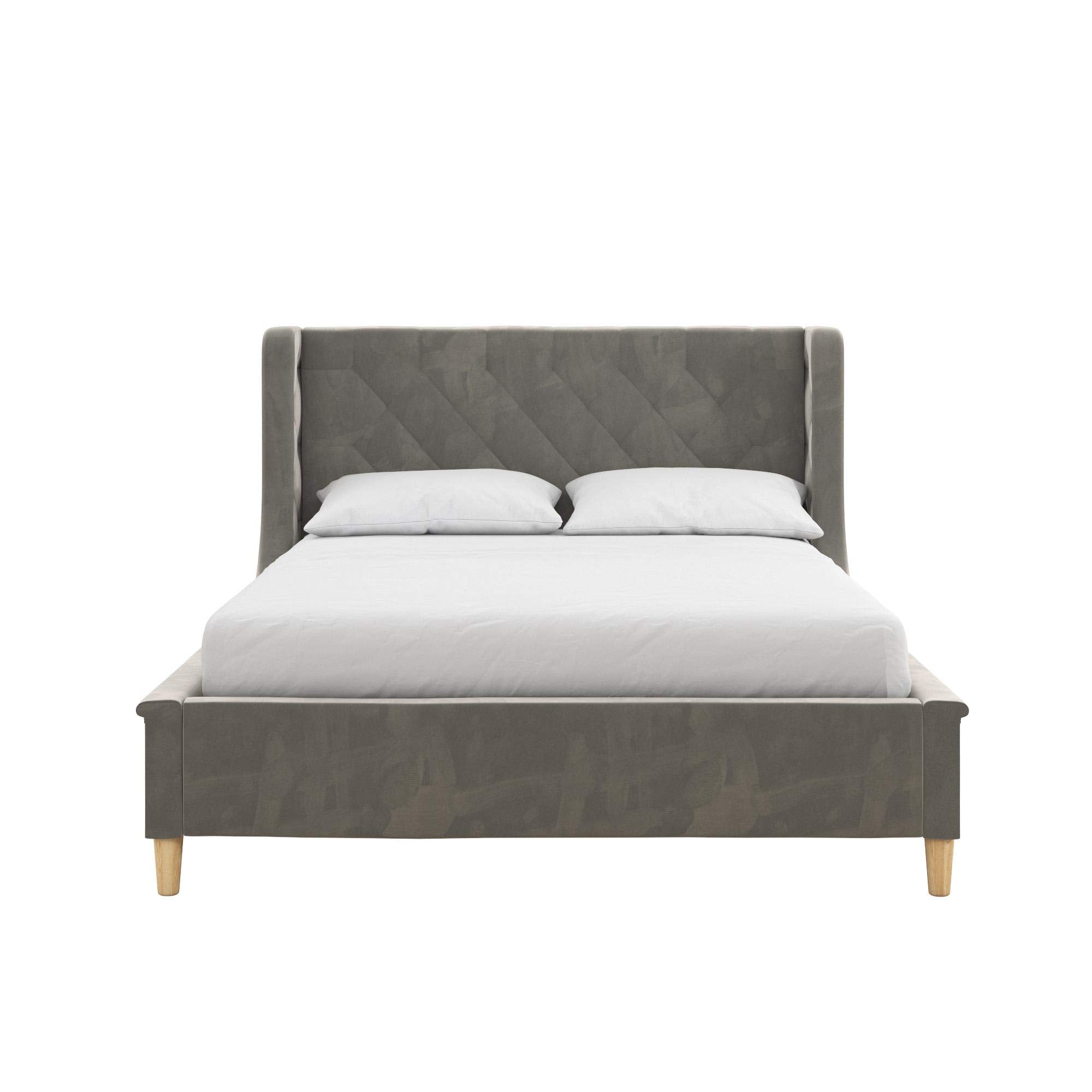 Monarch Hill Ambrosia Gray Full Size Upholstered Bed,