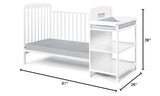 Ramsey 3 in 1 Convertible Crib and Changer in White