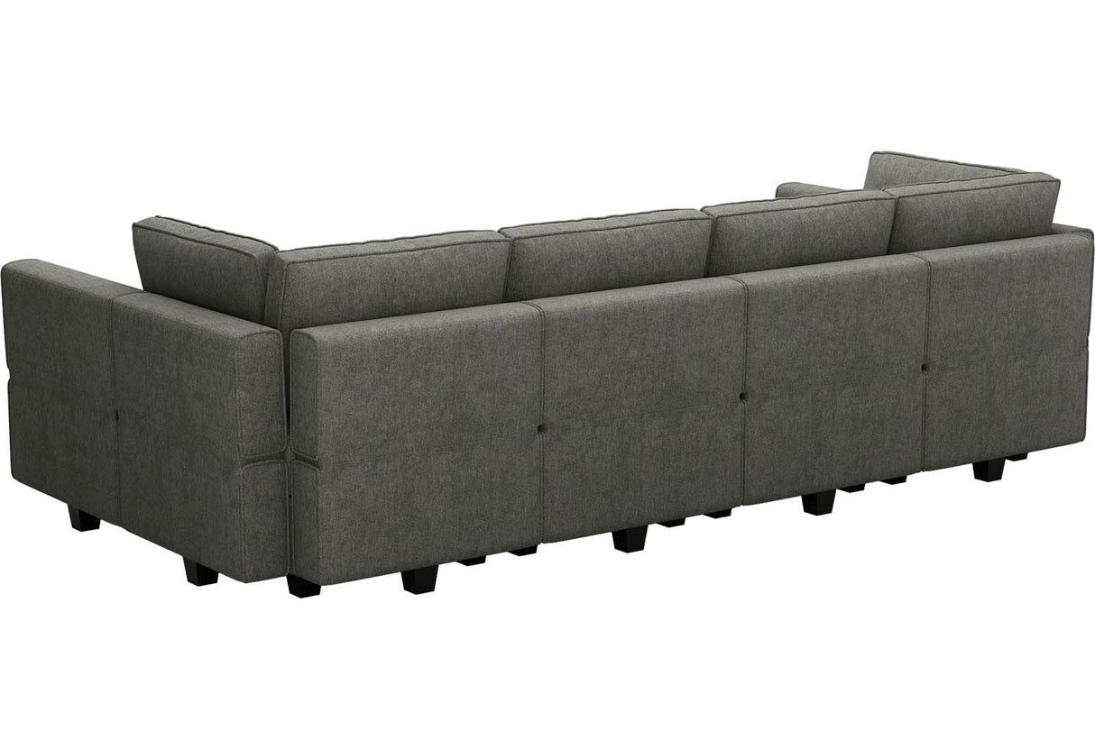 Sectional Sleeper Sofa Couch Modular Convertible Sectional Couch Bed Set Module Sleeper Couch Grey