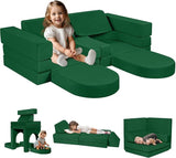 modular Kids Play Couch, Toddler Couch for Playroom, Navy