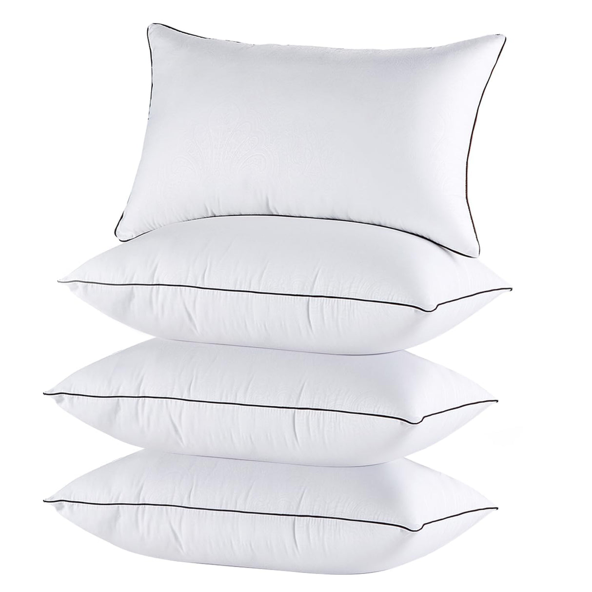 Bed Pillows Standard Size Set of 4, Cooling and Supportive Full Pillow 4 Pack