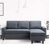 79" Sectional Sofa Couch, L-Shaped Convertible Couches for Living Room Furniture Sets 3 Piece Small Sofa