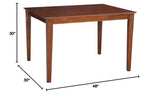 Shaker Leg Table, Espresso