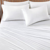 Cooling Quick-Dry Bed Sheets Set 6 Pieces(White, Queen), 30-Seconds Fast Absorbs Sweat,