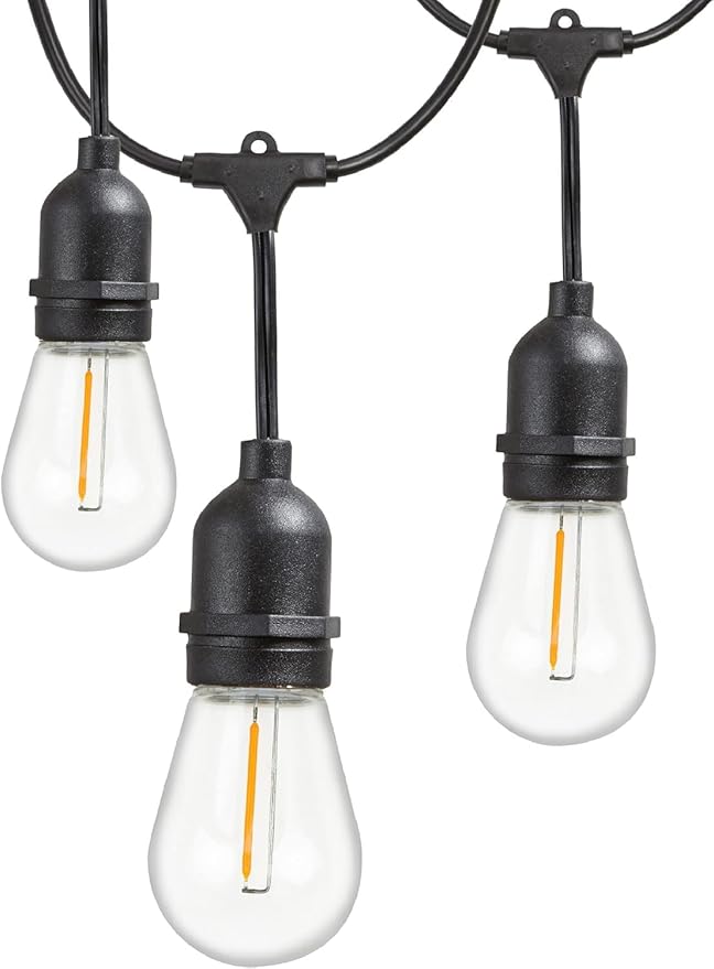 Outdoor String Lights with Hanging Sockets Weatherproof Technology Heavy Duty