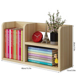 ZKTDJ Bookcases Wood ktop Bookshelf k Organizer Tabletop Storage Rack Small Wooden Co Bookcase Multipurpose Display Shelf Decoration,Natural