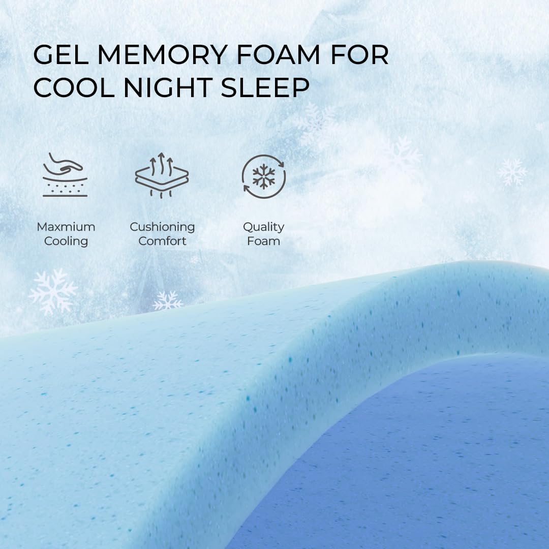 Queen Mattress, 12 Inch Gel Memory Foam Mattress for Staying Cool