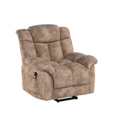 Power Lift Recliner Chair for Elderly- Heavy Duty and Safety Motion Reclining Mechanism-Antiskid Fabric Sofa Living Room Chair with Overstuffed Design, Camel