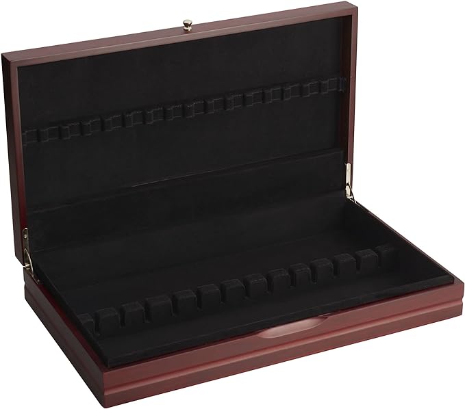 Felt Lined Flatware Storage Chest with Drawer,