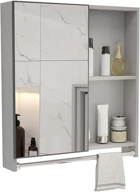 Aluminum Mirror Cabinet Bathroom Mirror Cabinet Large Storage Cabinet