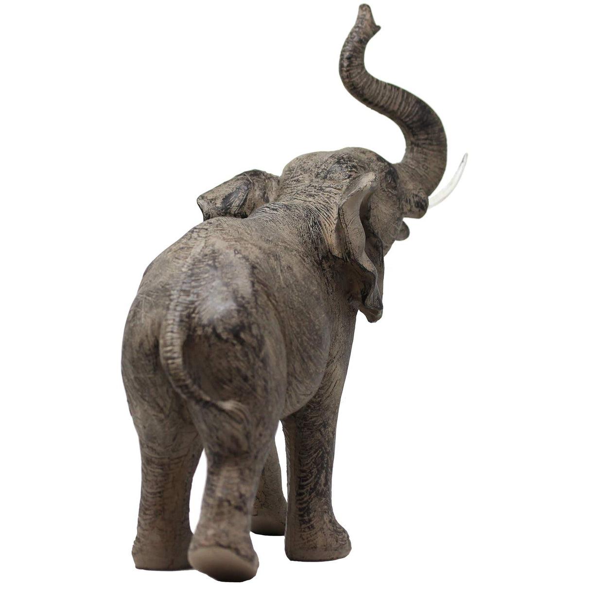 Seraphic Large 13" African Elephant Statue Gifts for Women, Big Elephant Decor Scuplture with Trunk Up for Home Decor