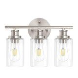 STAR 3-Light Bathroom Fixture, Brushed Nickel (Bulb Included) Vanity Light