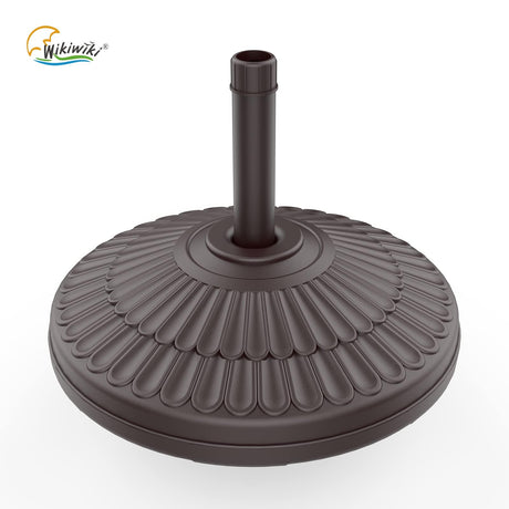 80 Lbs Round Weighted Patio Umbrella Base, Free Standing Heavy Duty Base Water