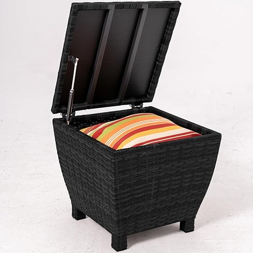 Small Deck Storage Box Outdoor with Lid