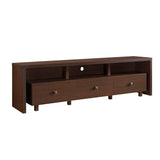 Elegant 80” TV Stand with Three Cabinets and Storage, Modern Entertainment Center