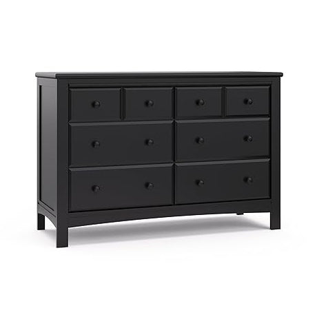 Benton 6 Drawer Double Dresser (White) – Easy New Assembly Process, Universal Design,