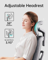 Ergonomic Office Chair with 3D Adjustable Armrests, Adjustable Lumbar Support High