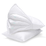 Goose Feather Adjustable Layer Pillows for Sleeping - Set of 2, Cooling